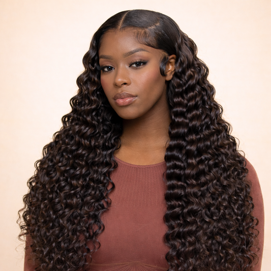 Perruque Lace Deep Waves HD Invisible - Effet Naturel Garanti